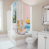 Herfst Herfst Glam Hoge Hakken Mode Douchegordijn (In situ)