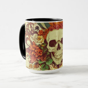 Herfst/Herfst/Halloween/pompoen/skelet Mok