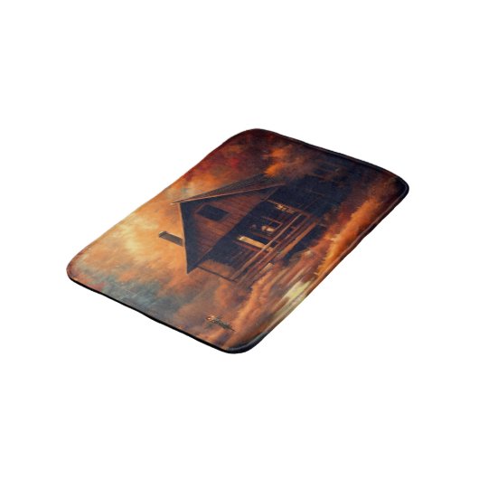 Herfst/Herfst/Halloween/rustiek schilderen Badmat (Gekanteld)