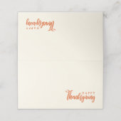 Herfst Herfst Happy Thanksgiving Groet (Buitenkant ongevouwen)