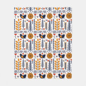 herfst herfst herfstkunstpatroon fleece deken (Voorkant)