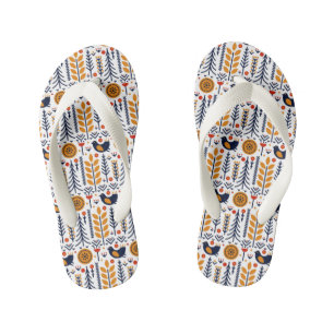 herfst herfst herfstkunstpatroon kinder teenslippers