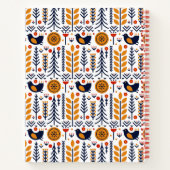 herfst herfst herfstkunstpatroon notitieboek (Achterkant)