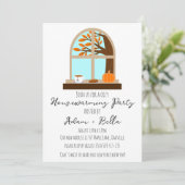 Herfst herfst housewarming uitnodigingen (Staand voorkant)