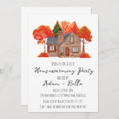 Herfst herfst housewarming uitnodigingen (Voorkant / Achterkant)