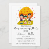 Herfst herfst housewarming uitnodigingen (Voorkant / Achterkant)