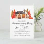 Herfst herfst housewarming uitnodigingen (Staand voorkant)