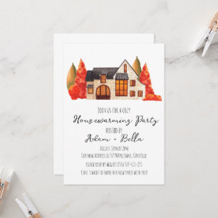 Herfst herfst housewarming uitnodigingen