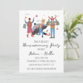 Herfst herfst housewarming uitnodigingen (Staand voorkant)