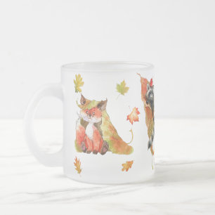 Herfst herfst kalkoen matglas koffiemok