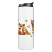 Herfst herfst kalkoen thermosbeker (Gedraaid links)