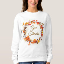 Herfst Herfst Krans Geef Bedankt sweatshirt