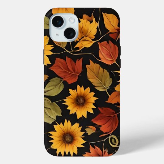 Herfst herfst laat bloemblaadjes bloemenverbrand s Case-Mate iPhone case (Achterkant)