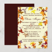 Herfst herfst laat Bridal Shower-uitnodiging Kaart (Voorkant / Achterkant)
