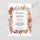 Herfst herfst laat de finale officiële bruiloft ov informatiekaartje (Voorkant)
