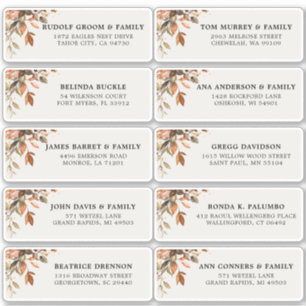 Herfst herfst laat roest landgastadres verlaten sticker