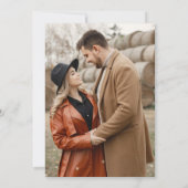 Herfst herfst laat rustiek land Boho foto Save The Date (Achterkant)