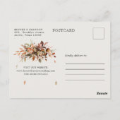 Herfst herfst laat rustiek land opslaan de datum briefkaart (Achterkant)