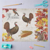 Herfst herfst laat Thanksgiving Turkije ontkoppele Tissuepapier (Craft)