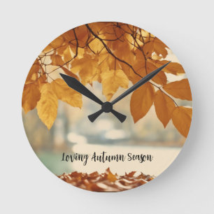 Herfst Herfst Leaf Natuur Scenery Ronde Klok
