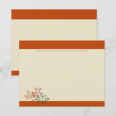 Herfst herfst leest notitiekaarten kaart (Voorkant / Achterkant)