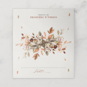 Herfst herfst leest roestrijk land boho Wedding (Buitenkant ongevouwen)