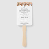Herfst herfst leest roestrijk land boho Wedding Handwaaier (Achterkant)