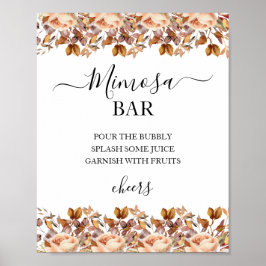 Herfst herfst leest roestrijk land boho Wedding Poster