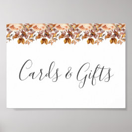 Herfst herfst leest roestrijk land boho Wedding Poster