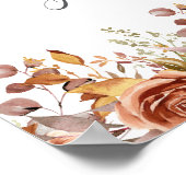 Herfst herfst leest roestrijk land boho Wedding Poster (Hoek)