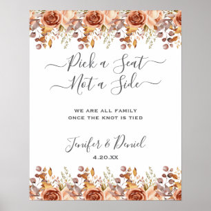 Herfst herfst leest roestrijk land boho Wedding Poster
