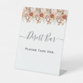 Herfst herfst leest roestrijk land boho Wedding Reclamebord Met Voetstuk (Voorkant)