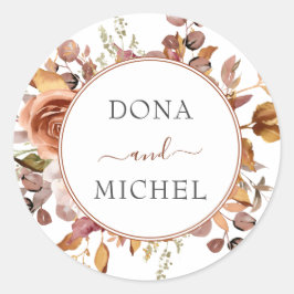 Herfst herfst leest roestrijk land boho Wedding Ronde Sticker