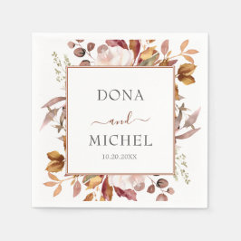 Herfst herfst leest roestrijk land boho Wedding Servet