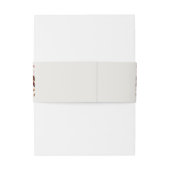 Herfst herfst leest roestrijk land boho Wedding Uitnodigingen Wikkel (Achterkant Voorbeeld)