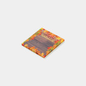 Herfst herfst lekt op Barn Wood Happy Thanksgiving Post-it® Notes (Schuin)