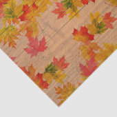 Herfst herfst maple lekt op schuurhout tissuepapier (Detail)