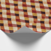 Herfst Herfst Modern Argyle Patroon No13 Cadeaupapier (Hoek)