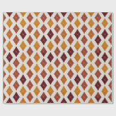 Herfst Herfst Modern Argyle Patroon No1 Cadeaupapier (Vlak)