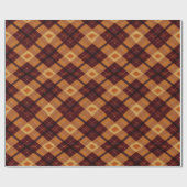 Herfst Herfst Modern Argyle Patroon No20 Cadeaupapier (Vlak)