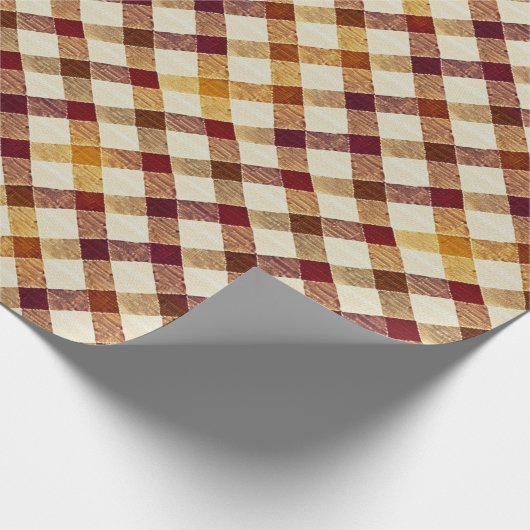 Herfst Herfst Modern Argyle Pattern No7 Cadeaupapier (Hoek)