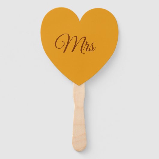 Herfst herfst Mr en Mrs fans/paddles Hand Fan Handwaaier (Voorkant)