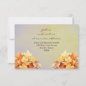 Herfst Herfst Nieuw Adres Notitiekaartje (Achterkant)