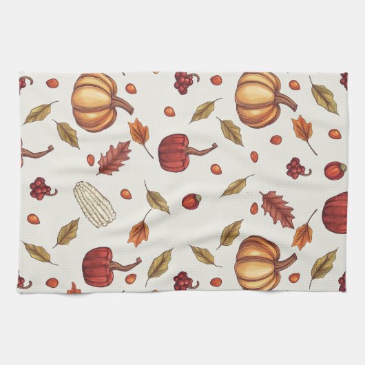 Herfst Herfst Oogst Thanksgiving Keuken Handdoeken (Horizontaal)