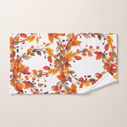 Herfst Herfst Oogstbladeren Handdoek (Handdoek)