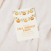 Herfst Herfst Oogstfeest Uitnodigen Kaart