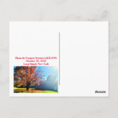 Herfst Herfst op Long Island Briefkaart (Achterkant)