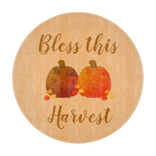 Herfst/herfst/pompoen Snijplank (Voorkant)