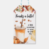 Herfst Herfst Pompoen Spice Party Dank u Gift Labe Cadeaulabel (Voorkant)