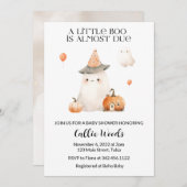 Herfst herfst pompoen spook Baby shower Kaart (Voorkant / Achterkant)